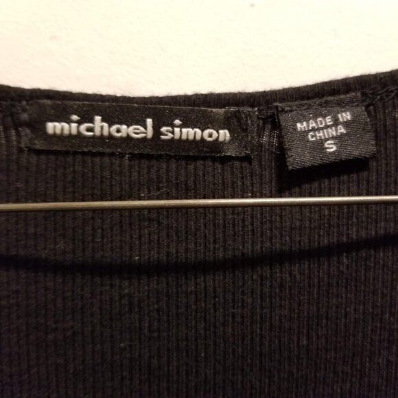 Michael Simon Ribbed Stone Shoulder Cotton Tank Sm - Picture 10 of 12